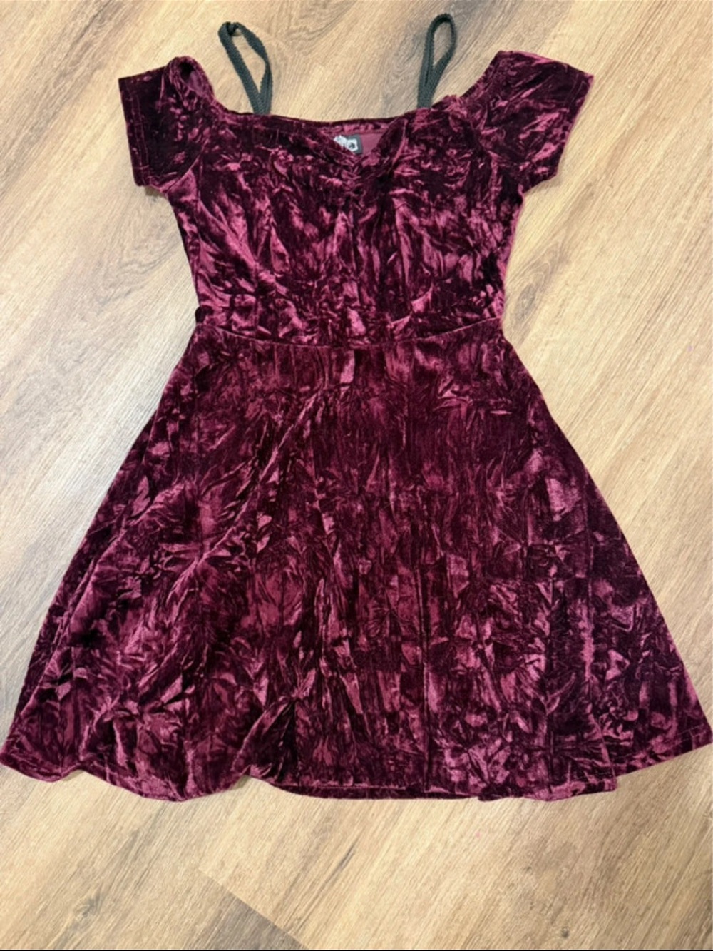 Mini Velvet Fit & Flare Dress